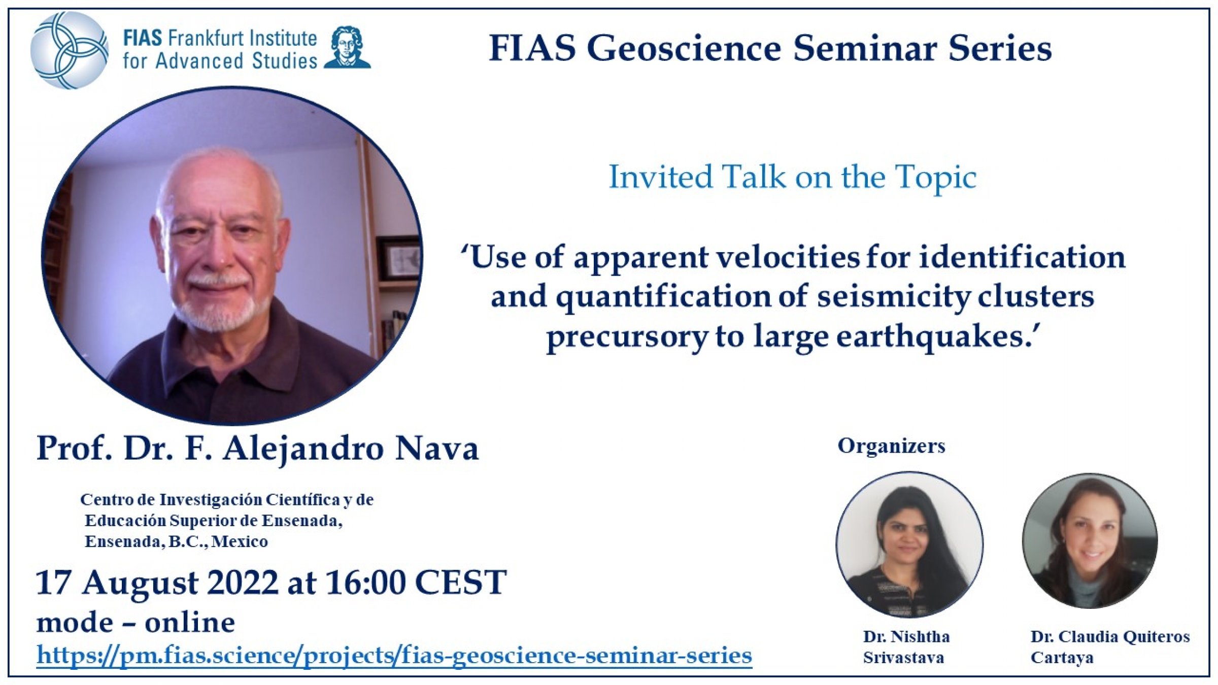 FIAS Geoscience Seminar 17.08.22